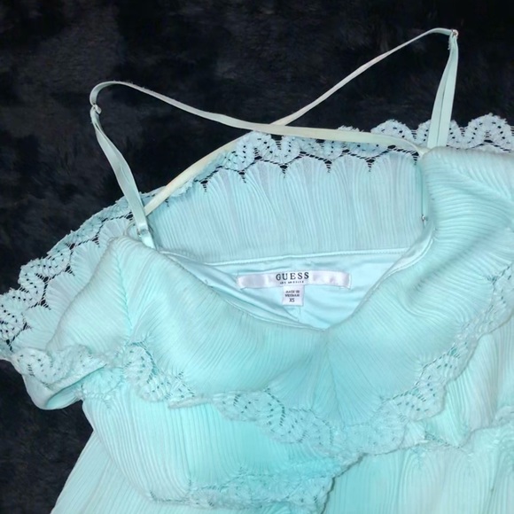 Guess - Turquoise Romper; Size XS - Picture 4 of 7